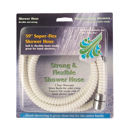 Whedon Whedon SuperFlex White PVC 59 in. Shower Hose AF105C
